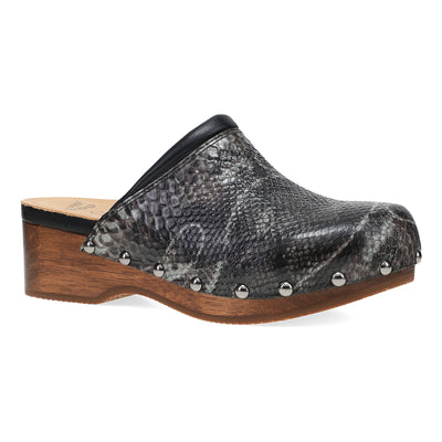 Dansko Andie in Grey Snake - side view