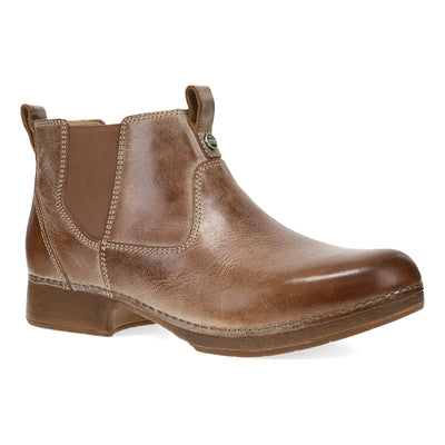 Dansko Michele in Tan Waxy - side view