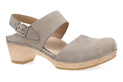 Dansko Lucia in Taupe Milled Nubuck - side view