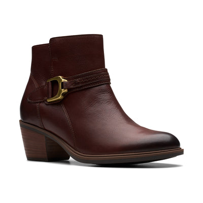 Clarks Neva Buckle in British Tan - side view