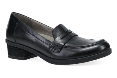 Dansko Danica in Black Waterproof Burnished - side view