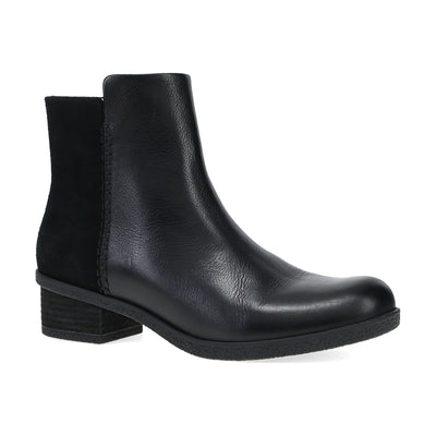 Dansko Denay in Black Waterproof Milled - side view