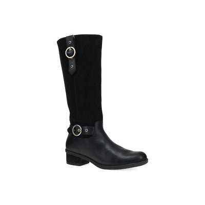 Dansko Dawn in Black Waterproof Milled - side view