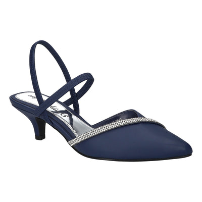 Navy Satin Stones