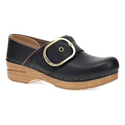 Dansko Pearson in Black Tumbled - side view