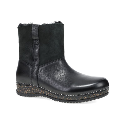 Dansko Mckenzie in Black Waxy - side view
