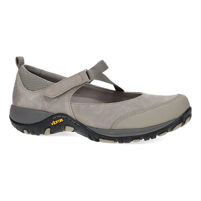 Dansko Primrose in Taupe Burnished Suede - side view