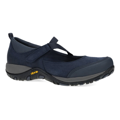 Dansko Primrose in Navy Suede - side view