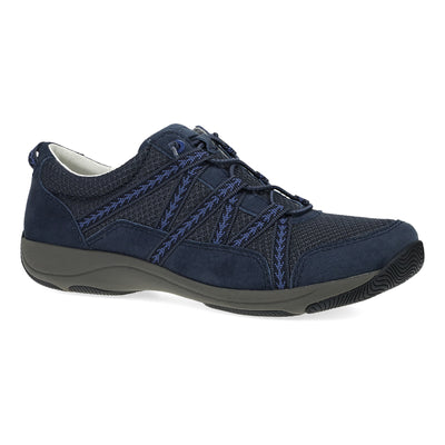 Dansko Harlyn in Navy Suede - side view