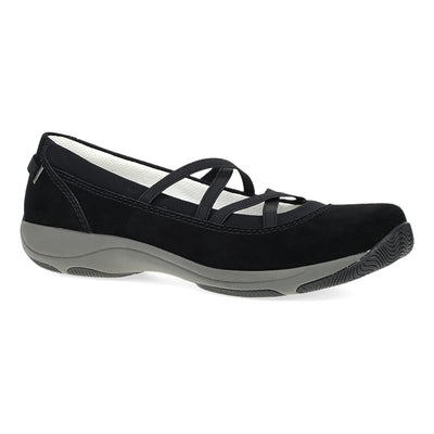 Dansko Harper in Black Suede - side view