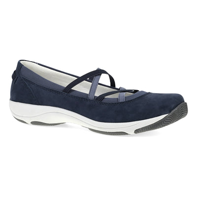 Dansko Harper in Navy Suede - side view