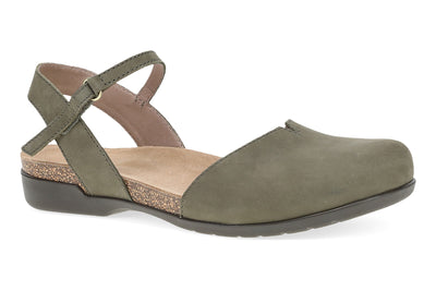 Dansko Rowan in Ivy Milled Nubuck - side view