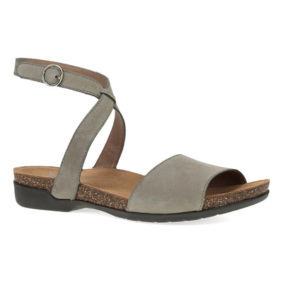 Dansko Rafferty in Taupe Milled Nubuck - side view