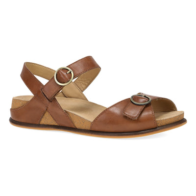Dansko Candace in Tan Burnished Nappa - side view