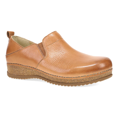 Dansko Meara in Tan Waxy Milled - side view
