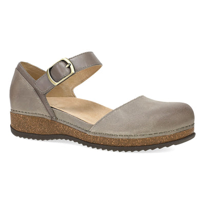 Dansko Mae in Taupe Suede - side view