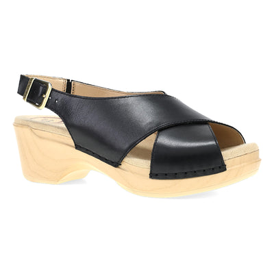 Dansko Sloane in Black Calf - side view