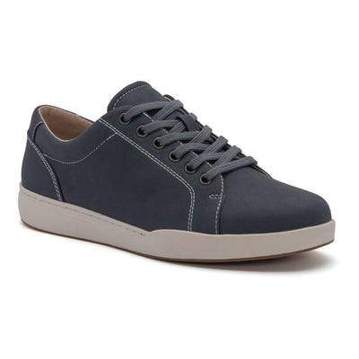 ABEO Encore Sneaker in Dark Grey Nubuck - side view