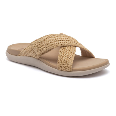 ABEO Laguna Slide in Raffia - side view