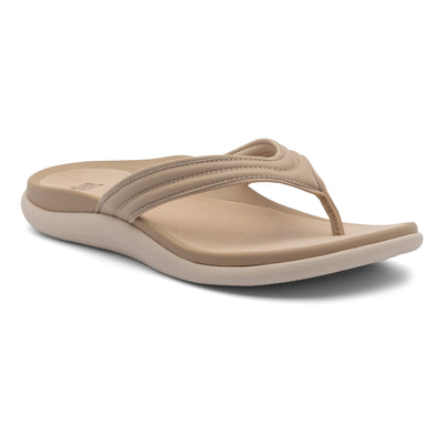 ABEO Laguna Thin Strap Metatarsal in Sand - side view