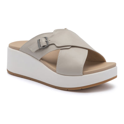 ABEO Solstice Cross Slide in Beige - side view