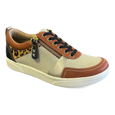 Revere Longbeach in Cognac Multi - side view