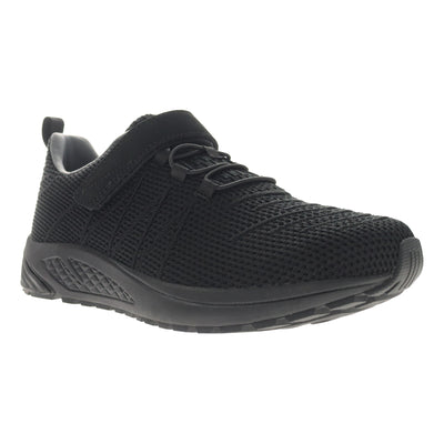 Propet Tour Knit Fx in Black - side view
