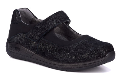 Black Silver Leather