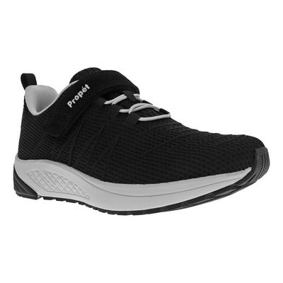 Propet Tour Knit Fx in Black - side view