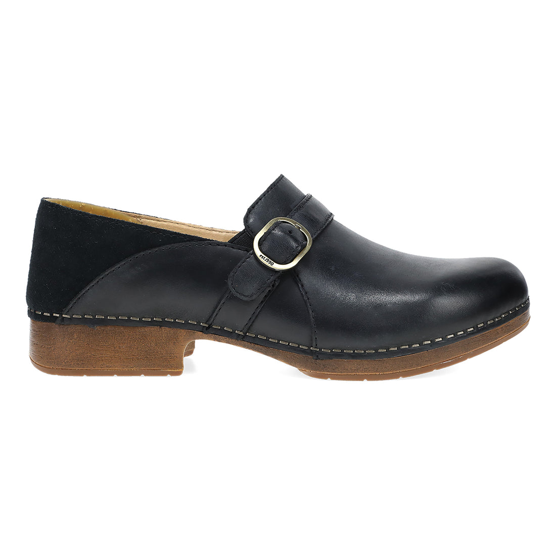 Dansko Margaret W DANSKO CLOGS Black Calf Side View