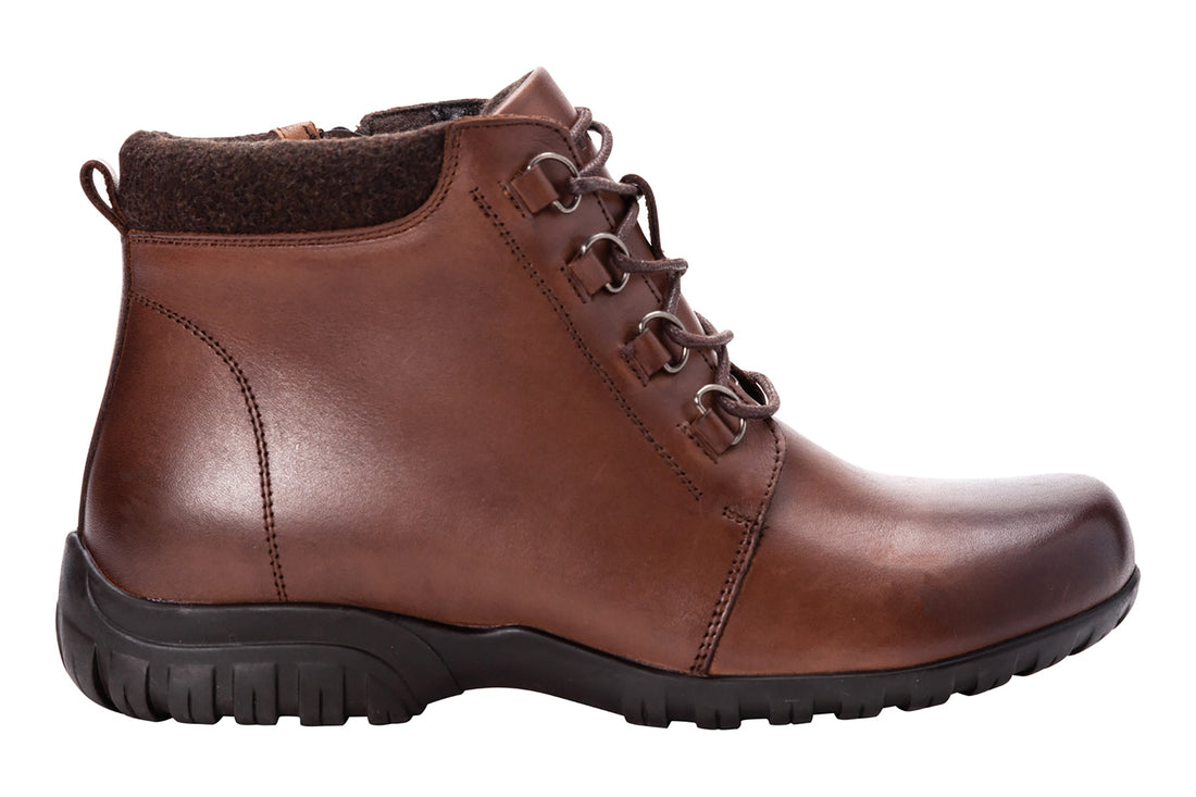 Propet Delaney Women's BRANDED BOOTS Brown Side View