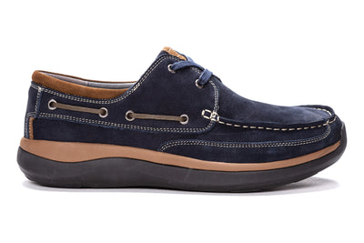 Propet Pomeroy in Navy - side view