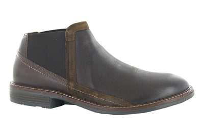 Naot Business in Soft Brown Leather-Toffee Brown Leather-Seal Brown Suede - side view