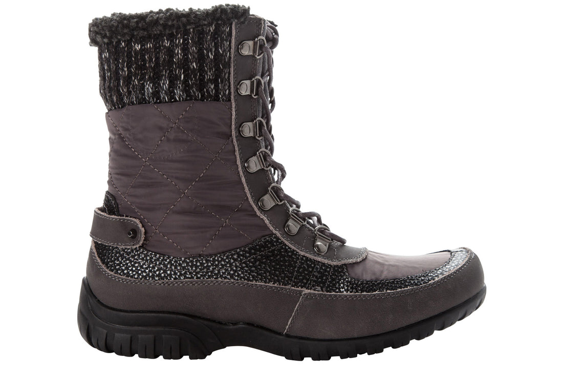 Propet Delaney Frost Women's BRANDED BOOTS Grey Side View