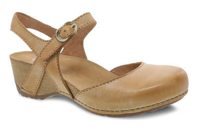 Dansko Tiffani in Tan Milled Burn - side view