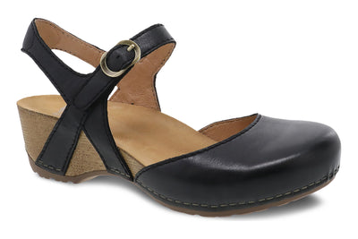 Dansko Tiffani in Black Milled Burn - side view