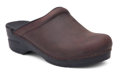 Dansko Sonja in Antique Brown Oiled - side view