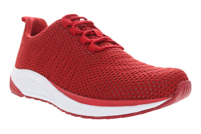 Propet Tour Knit in Red - side view