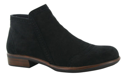 Naot Nefasi in Black Velvet Nubuck - side view