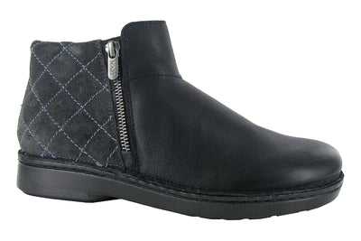 Naot Sintra in Soft Black Midnight - side view