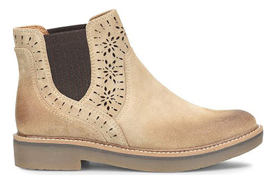 Comfortiva Raya in Tan Suede - side view