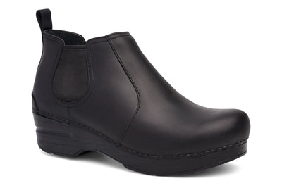 Dansko Frankie in Black Oiled - side view