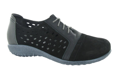 Black Velvet Nubuck-Jet Black-Tin Gray