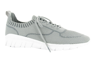Naot Galaxy in Light Gray Knit - side view