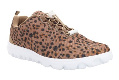 Propet Travelactiv Safari in Brown Cheetah - side view