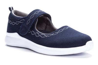 Propet Travelbound MJ in Navy - side view