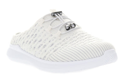 Propet Travelbound Slide in White Daisy - side view