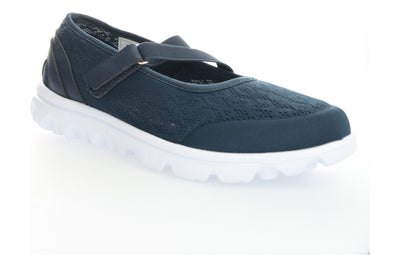 Propet Travelactiv Mary Jane Elite in Navy - side view