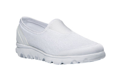 Propet Travelactiv Slip On in White - side view