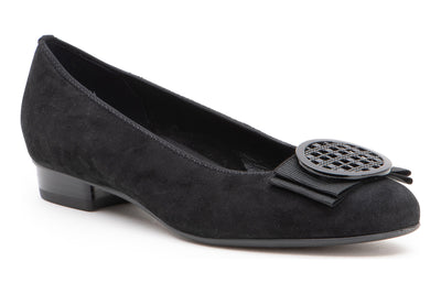 ara Bambi in Black Suede - side view